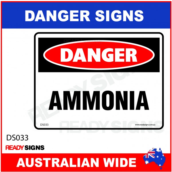 DANGER SIGN - DS-033 - AMMONIA